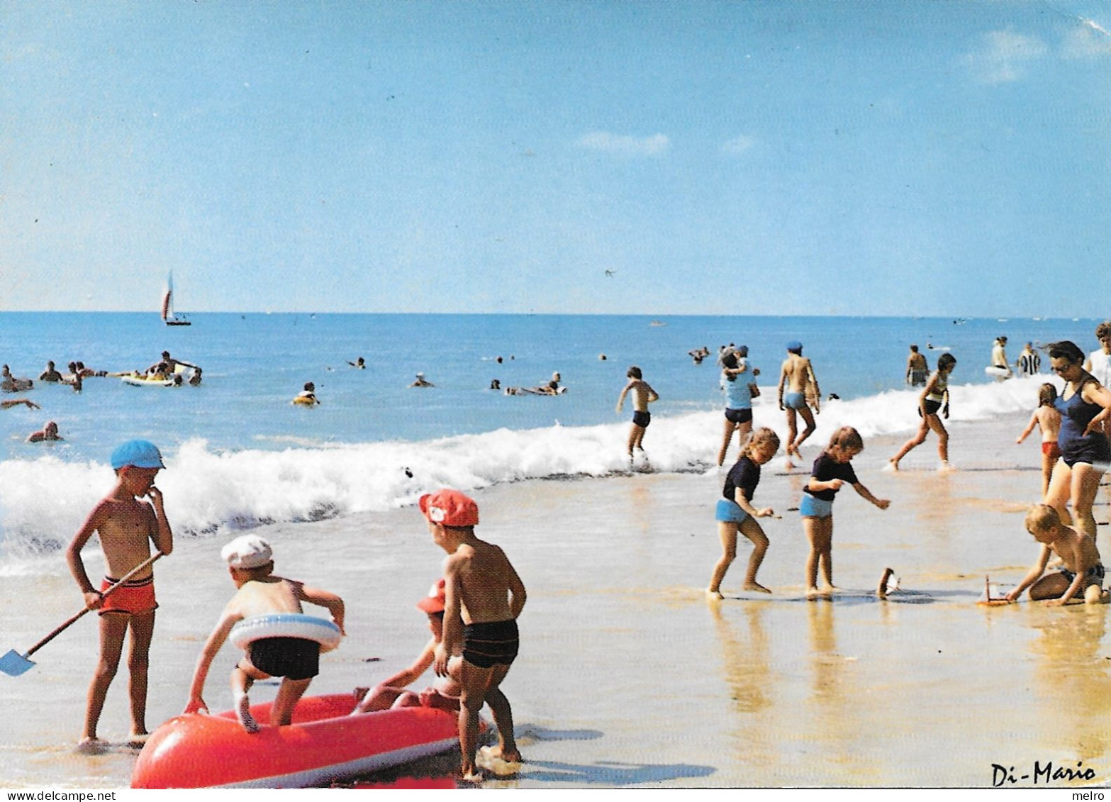 CPSM - (Dep. 50) - Saint-Martin-de-Bréhal  : La Plage  Des Jeux Pour Enfants - Other & Unclassified