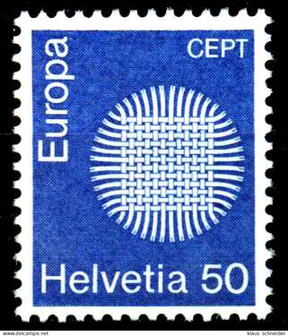 SCHWEIZ 1970 Nr 924 Postfrisch SA6EA9A - Unused Stamps