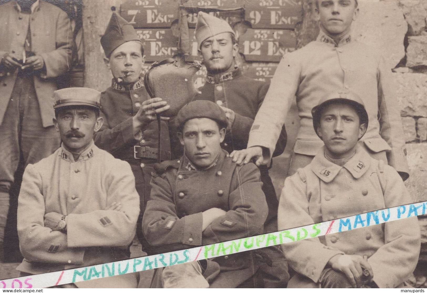 1915 - 1919 / CARTE PHOTO / 15e RI ( ALBI ) / 15e REGIMENT D'INFANTERIE / POILUS / 1914 - 1918 - War, Military