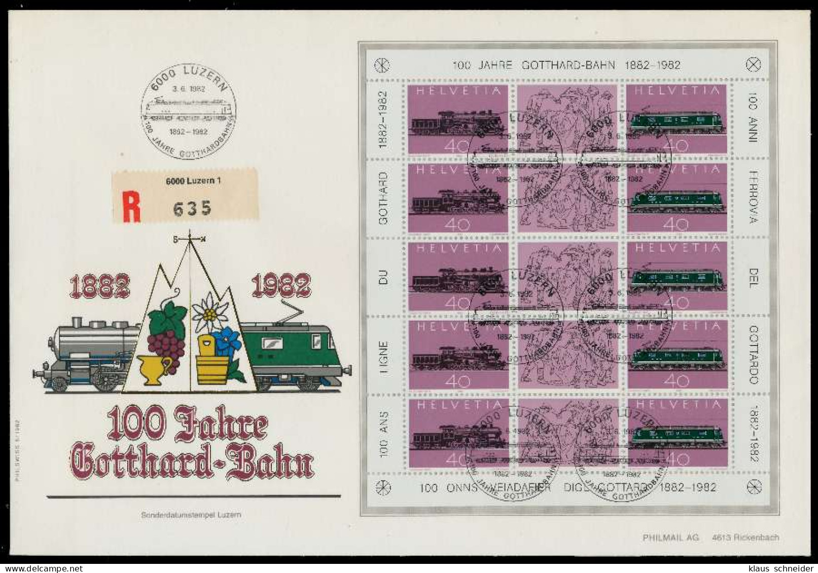 SCHWEIZ BLOCK KLEINBOGEN 1980-1989 Nr 1214-1215 X026396 - Blocks & Sheetlets & Panes