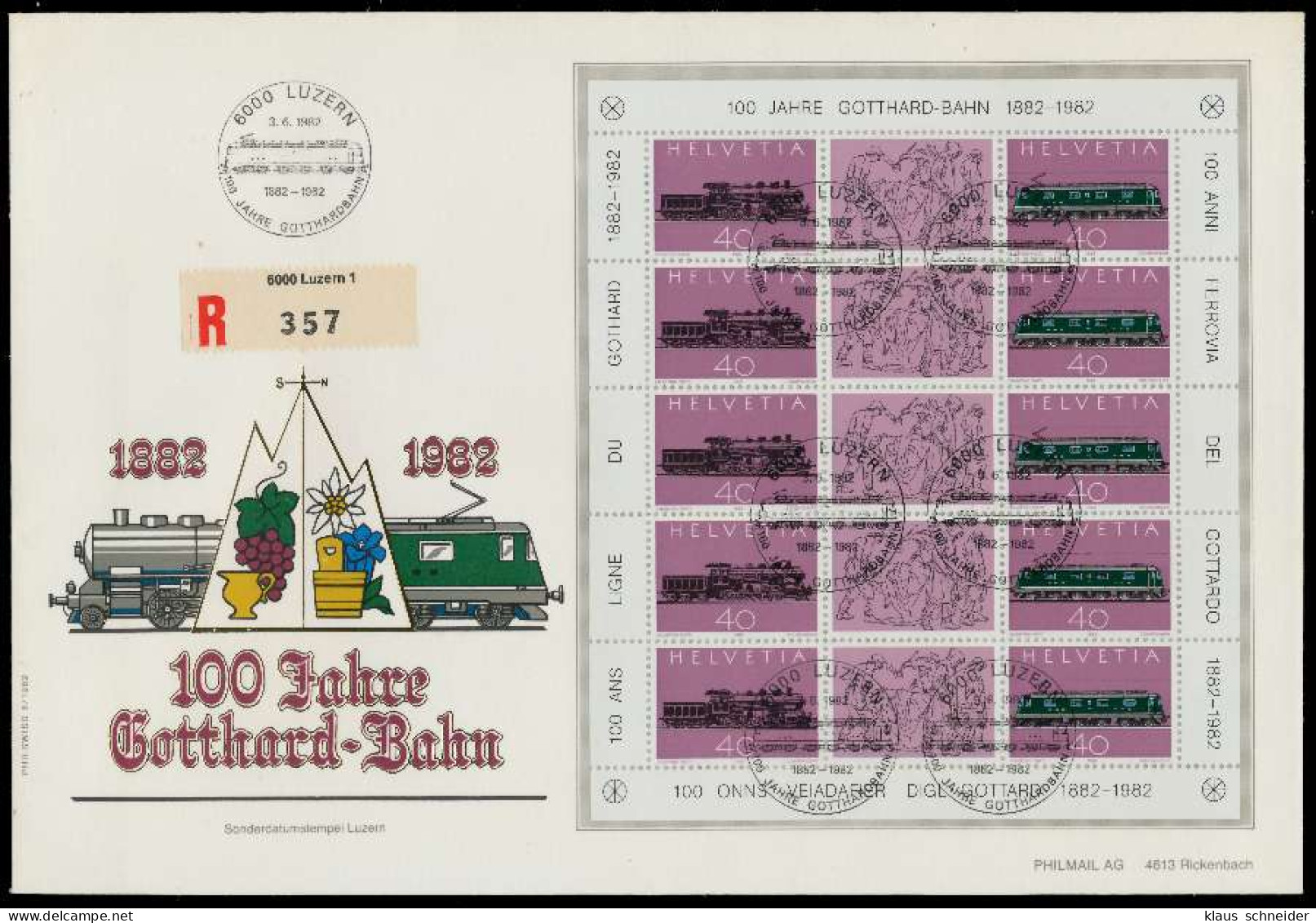 SCHWEIZ BLOCK KLEINBOGEN 1980-1989 Nr 1214-1215 X02639E - Blocks & Kleinbögen