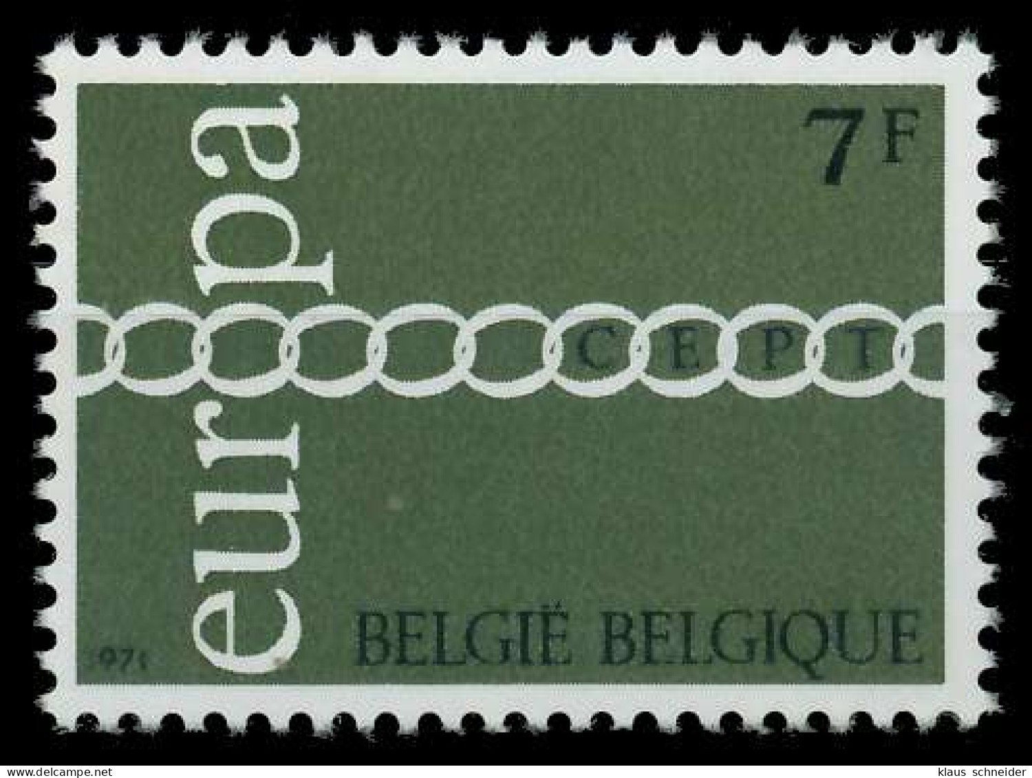 BELGIEN 1971 Nr 1634 Postfrisch SAAA7A6 - Unused Stamps