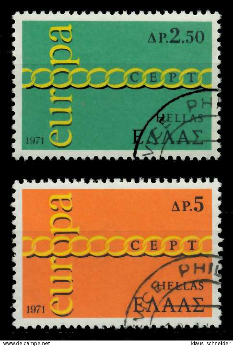 GRIECHENLAND 1971 Nr 1074-1075 Gestempelt X02C70A - Used Stamps