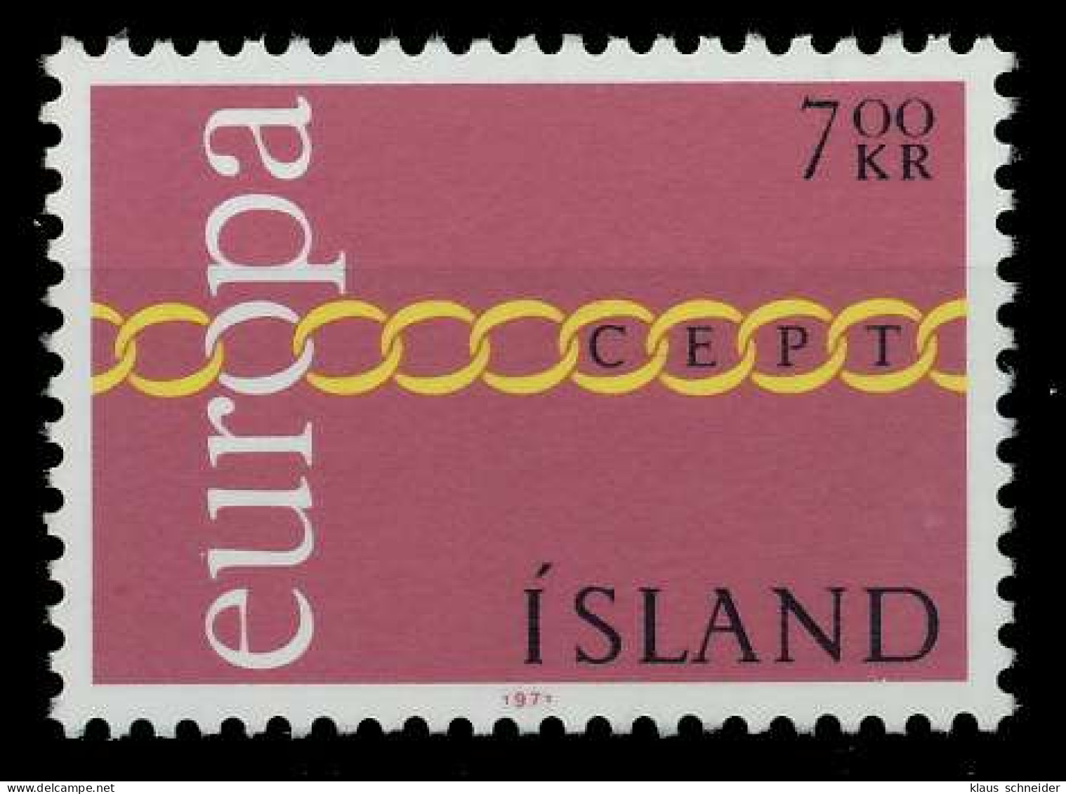 ISLAND 1971 Nr 451 Postfrisch SAAA856 - Unused Stamps