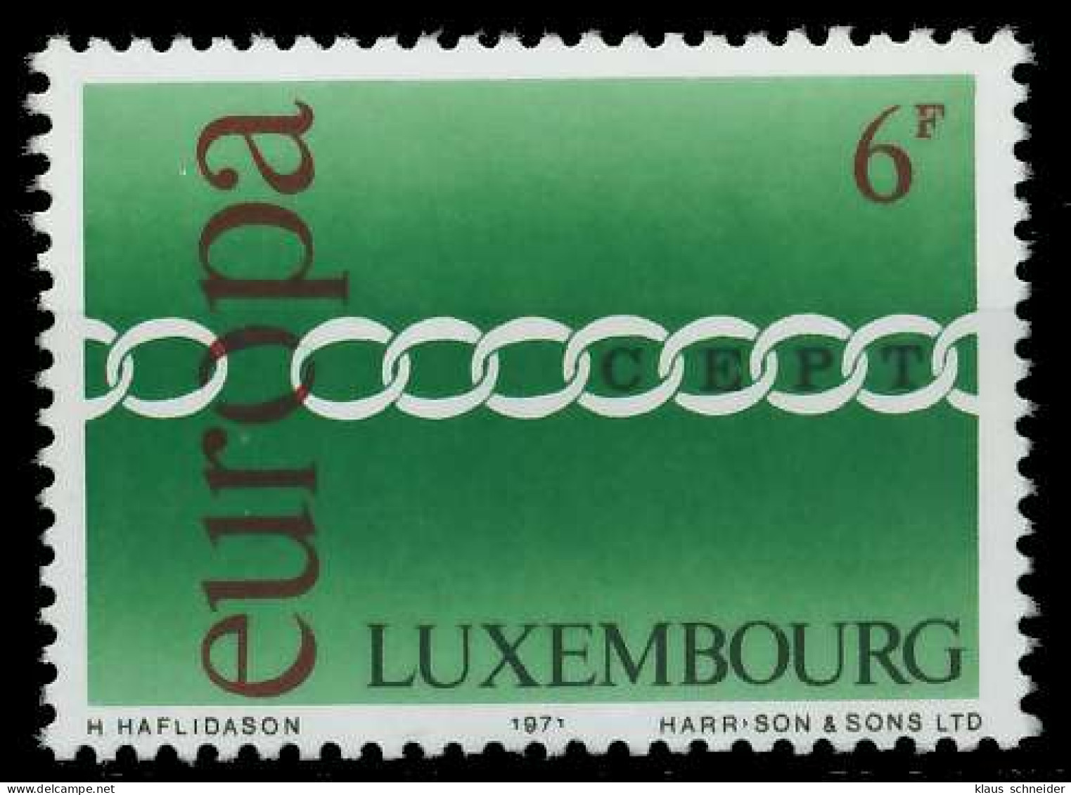 LUXEMBURG 1971 Nr 825 Postfrisch SAAA8CA - Unused Stamps
