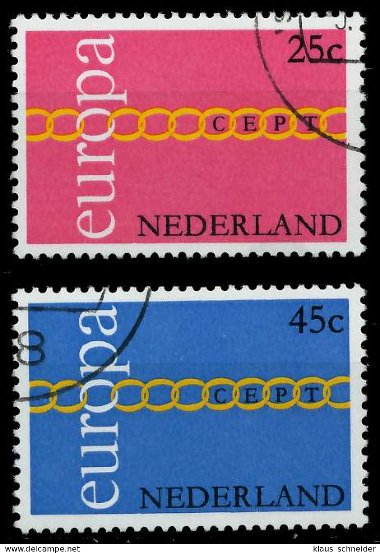 NIEDERLANDE 1971 Nr 963-864 Gestempelt X02C886 - Used Stamps