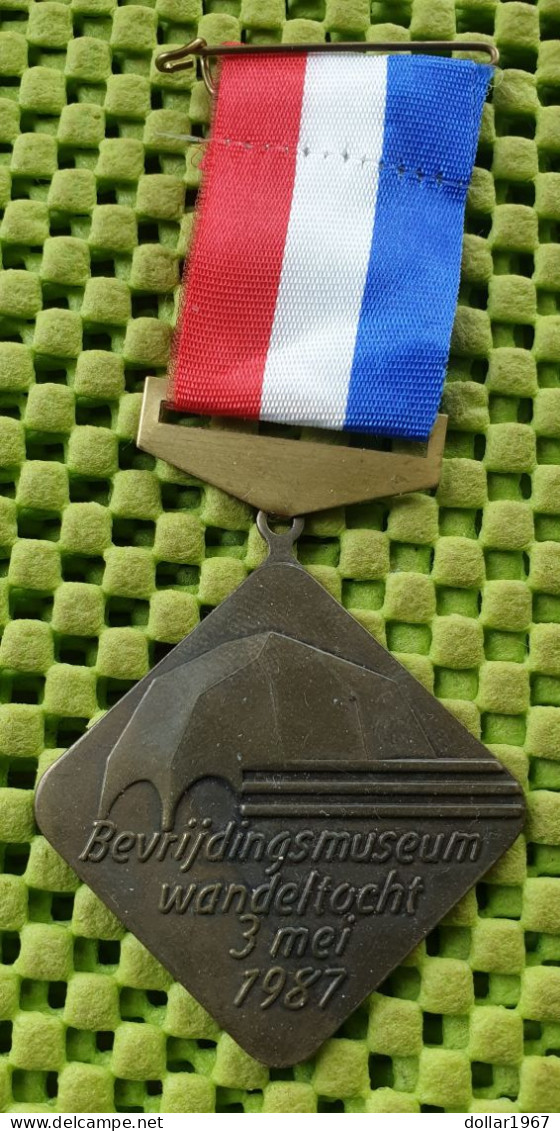 Medaile   : N.W.V. Bevrijdsmuseum Rijk Van Nijmegen Groesbeek -  Original Foto  !!  Medallion  Dutch . - Other & Unclassified