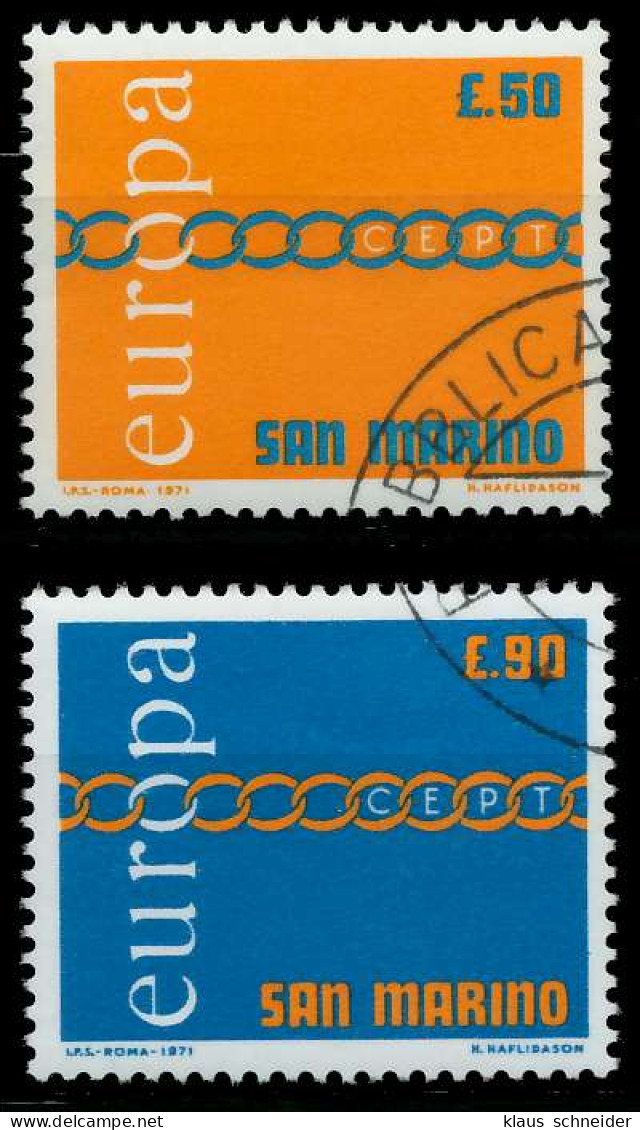 SAN MARINO 1971 Nr 975-976 Gestempelt X02C8C2 - Used Stamps