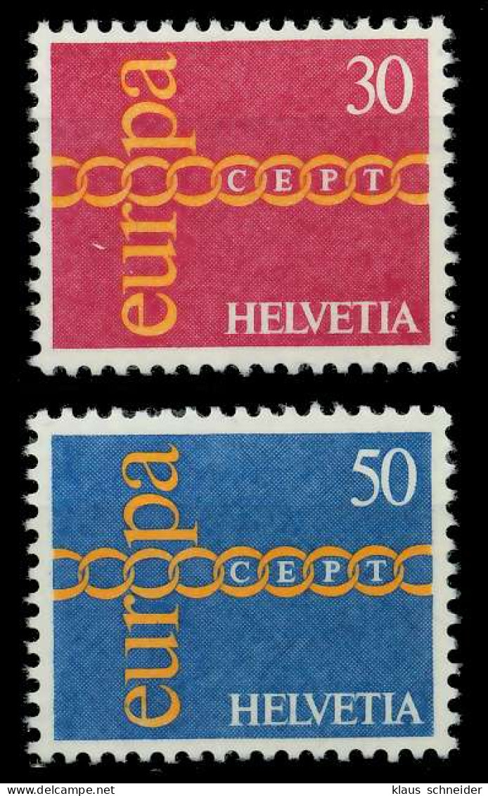 SCHWEIZ 1971 Nr 947-948 Postfrisch SAAA9DA - Unused Stamps
