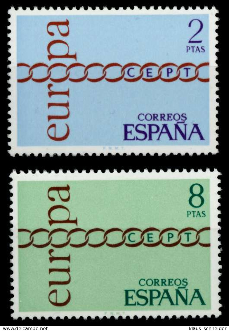 SPANIEN 1971 Nr 1925-1926 Postfrisch SAAAA16 - Unused Stamps