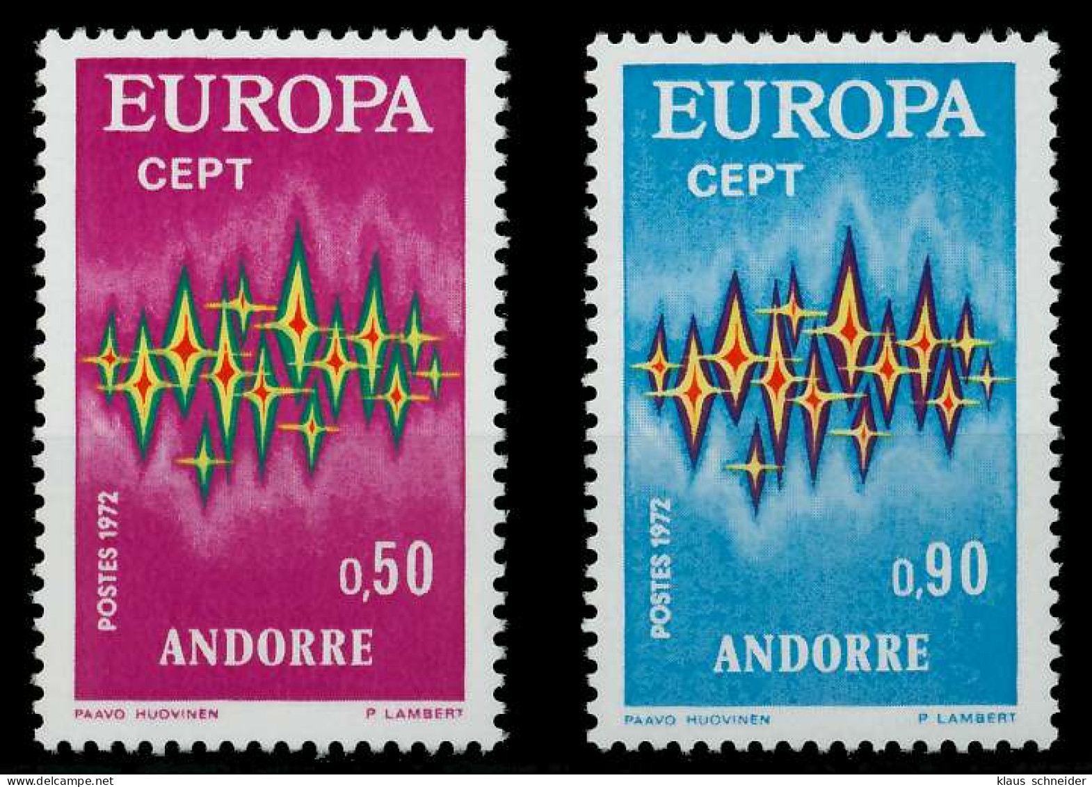 ANDORRA (FRANZ. POST) 1972 Nr 238-239 Postfrisch SAAAB22 - Neufs