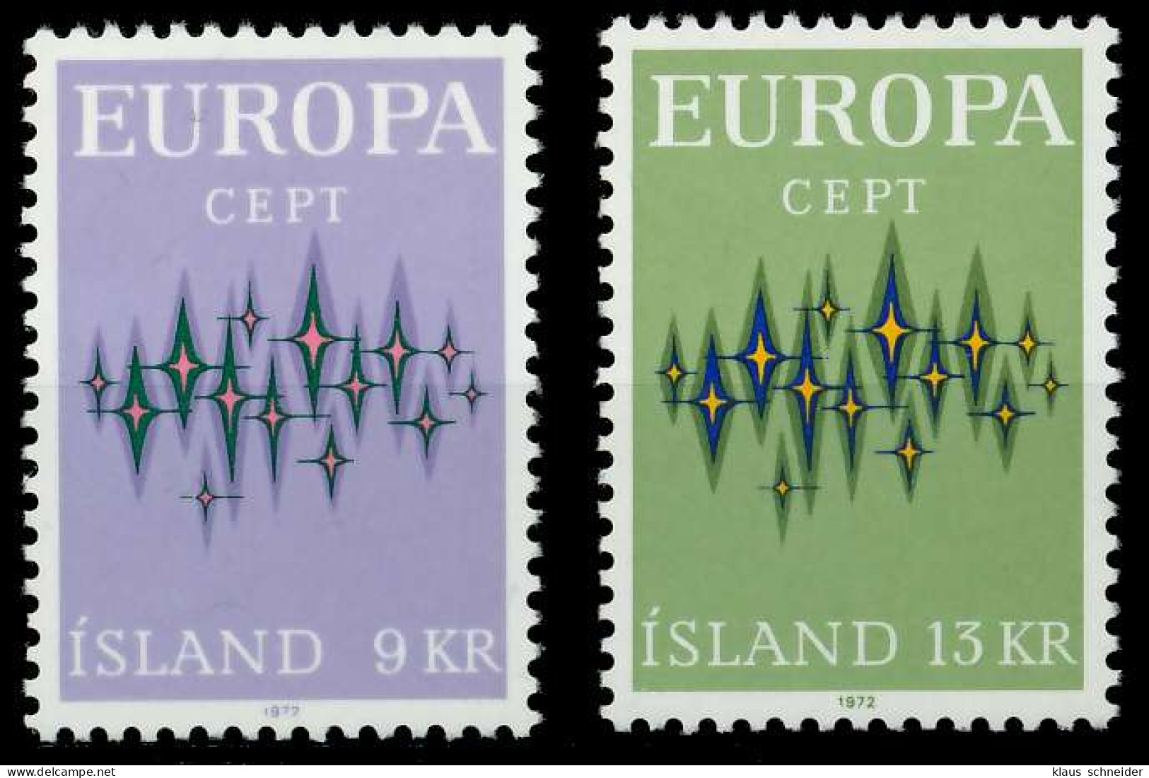 ISLAND 1972 Nr 461-462 Postfrisch SAC2B22 - Unused Stamps