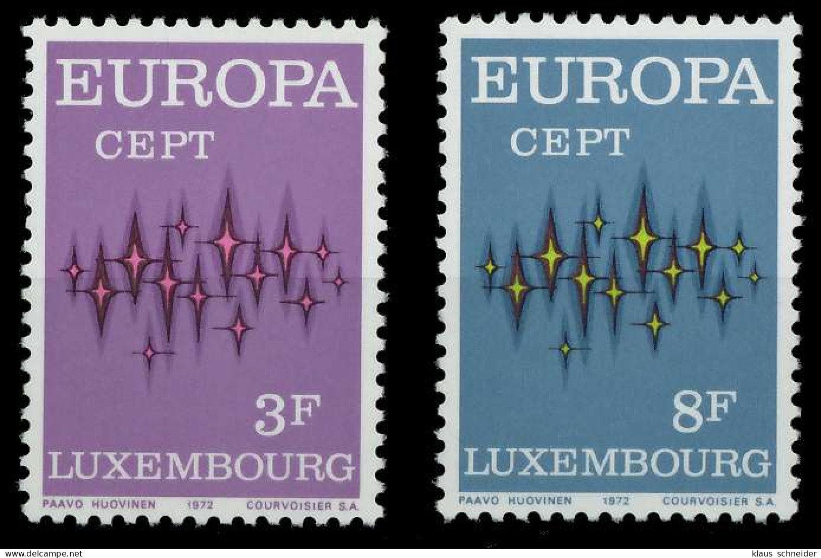 LUXEMBURG 1972 Nr 846-847 Postfrisch SAC2B72 - Unused Stamps