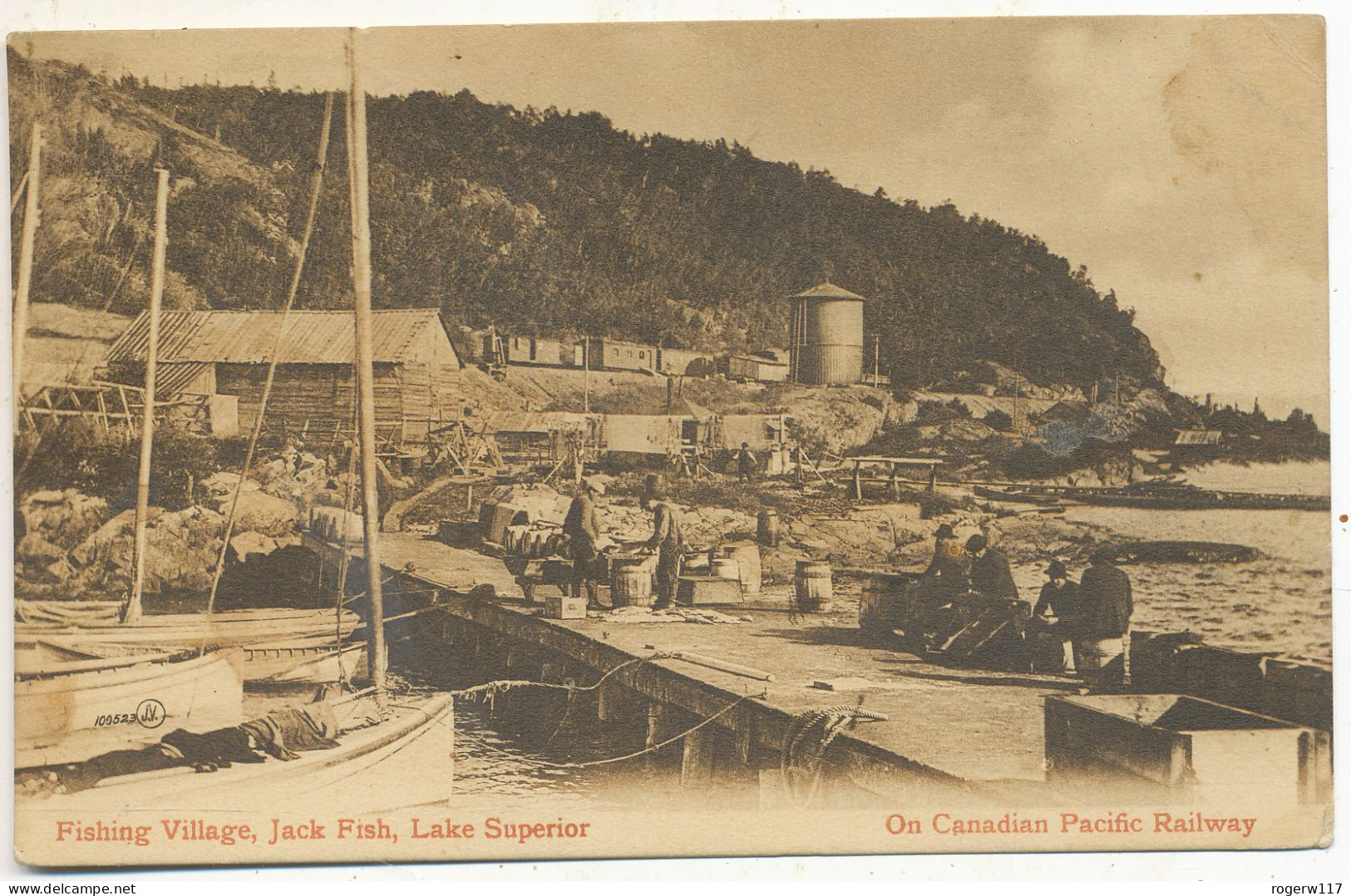 Fishing Village, Jack Fish, Lake Superior. On Canadian Pacific Railway, 1908 Pc - Autres & Non Classés