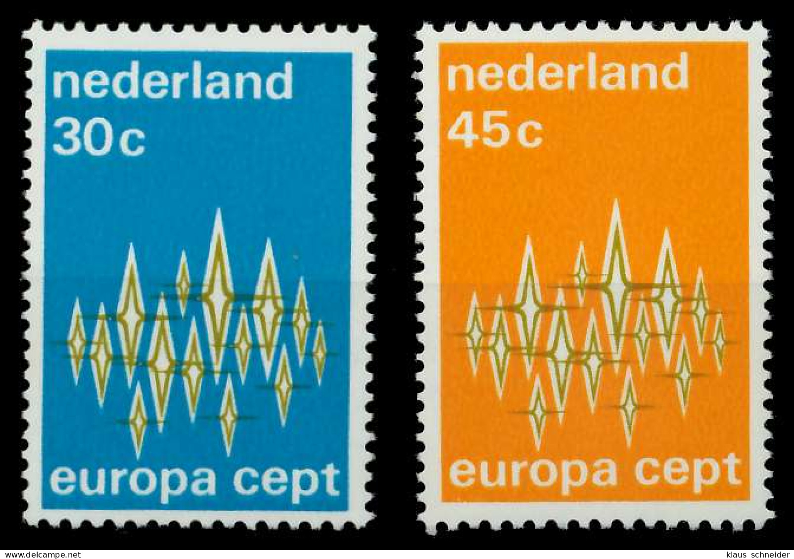 NIEDERLANDE 1972 Nr 987-988 Postfrisch SAC2BB6 - Unused Stamps