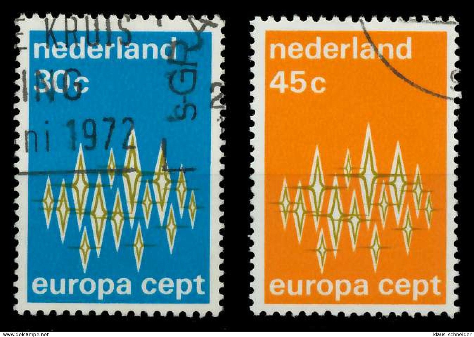 NIEDERLANDE 1972 Nr 987-988 Gestempelt X040362 - Used Stamps