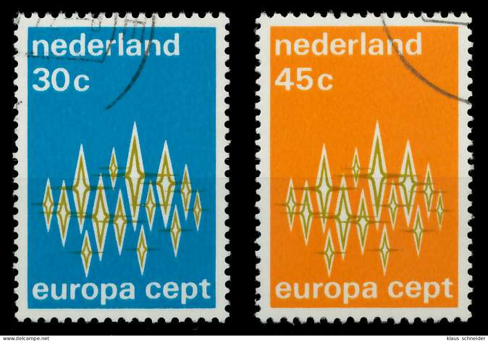 NIEDERLANDE 1972 Nr 987-988 Gestempelt X04036A - Used Stamps