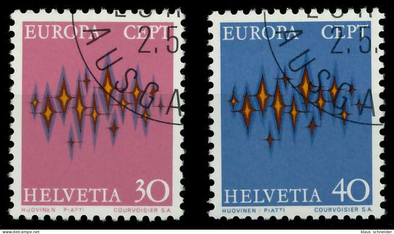 SCHWEIZ 1972 Nr 969-970 Gestempelt X0403A2 - Used Stamps