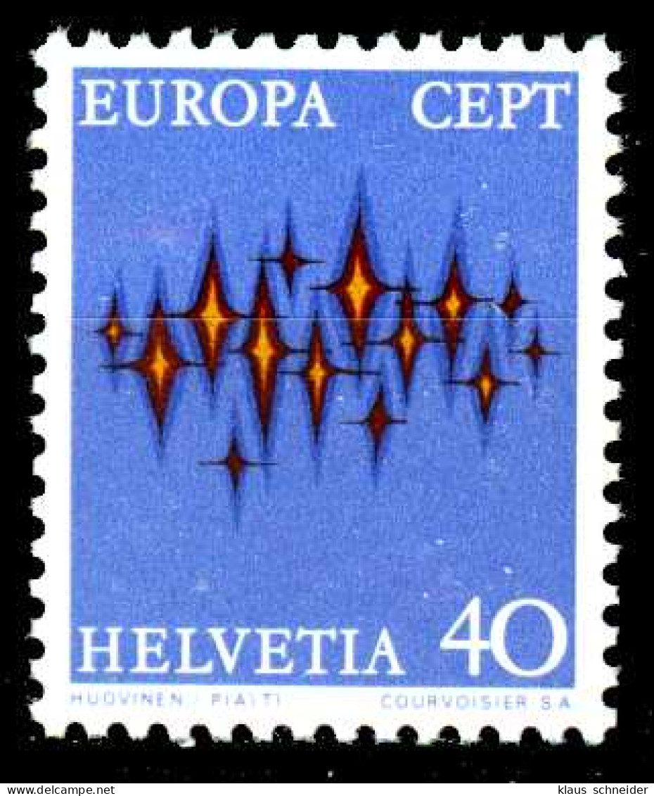 SCHWEIZ 1972 Nr 970 Postfrisch SAC2C16 - Unused Stamps
