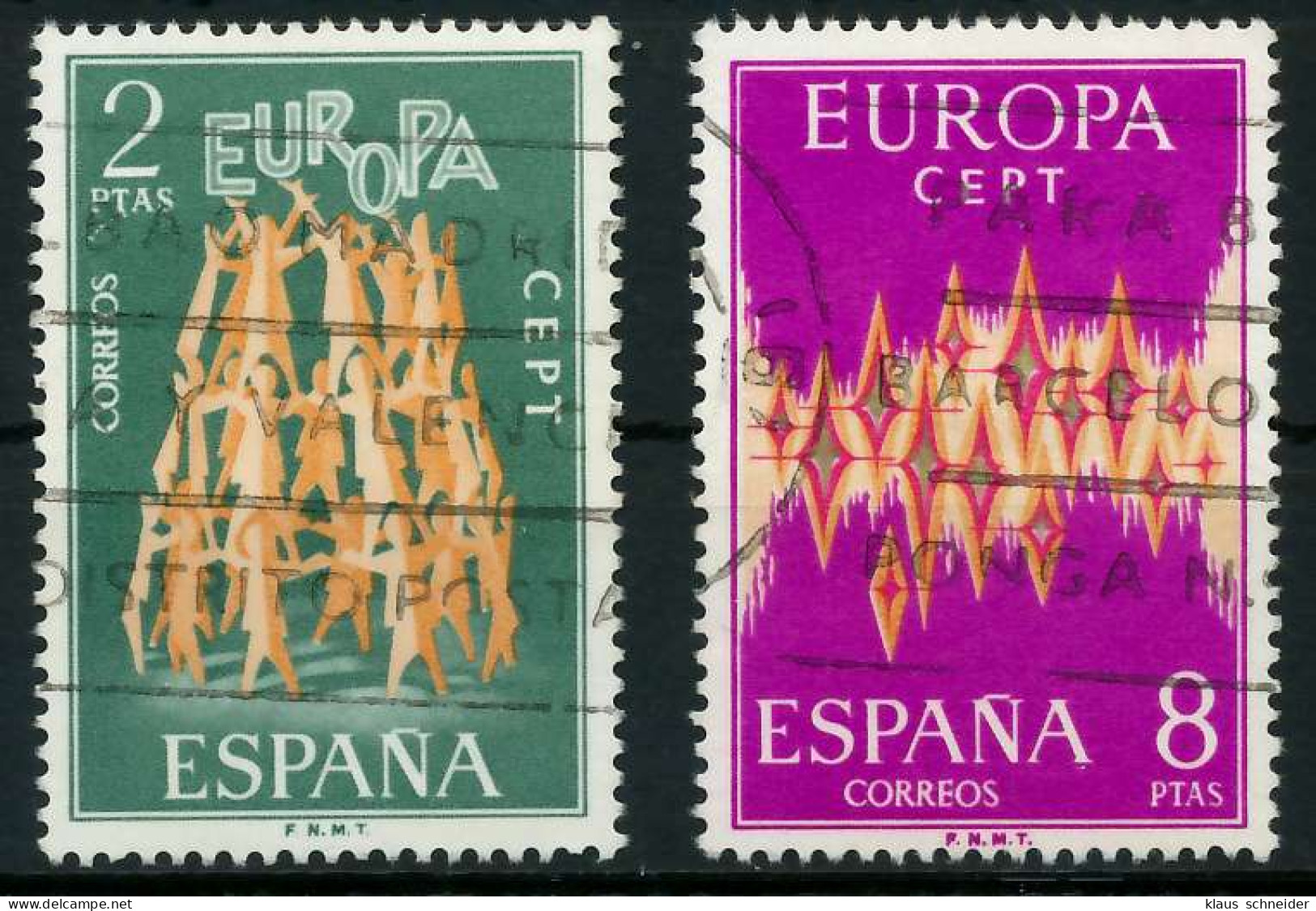 SPANIEN 1972 Nr 1985-1986 Gestempelt X0403BA - Used Stamps