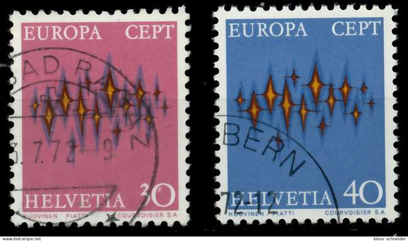SCHWEIZ 1972 Nr 969-970 Gestempelt X0403CA - Used Stamps