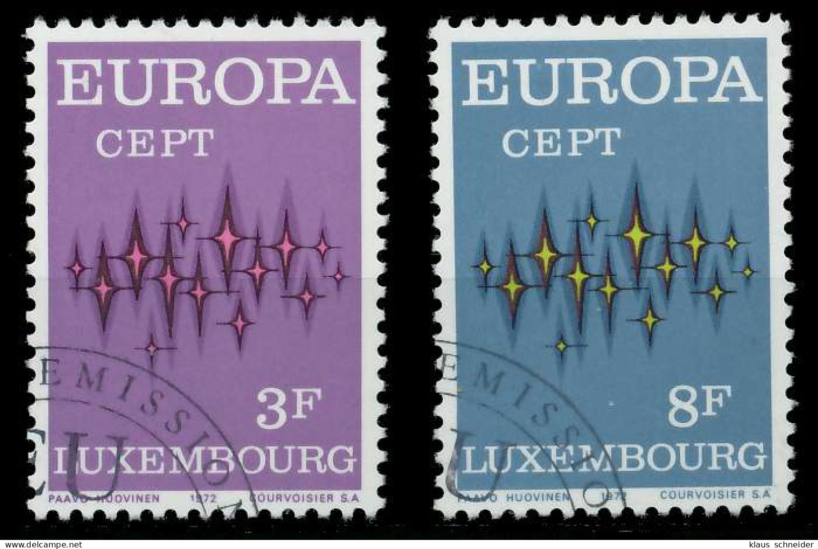 LUXEMBURG 1972 Nr 846-847 Gestempelt X040412 - Gebraucht