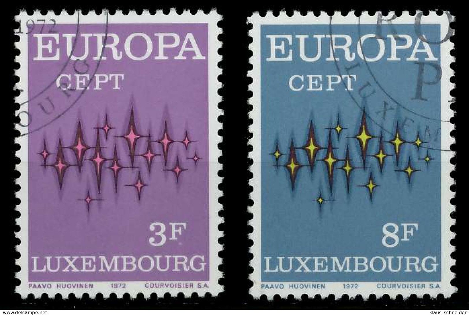 LUXEMBURG 1972 Nr 846-847 Gestempelt X040416 - Used Stamps