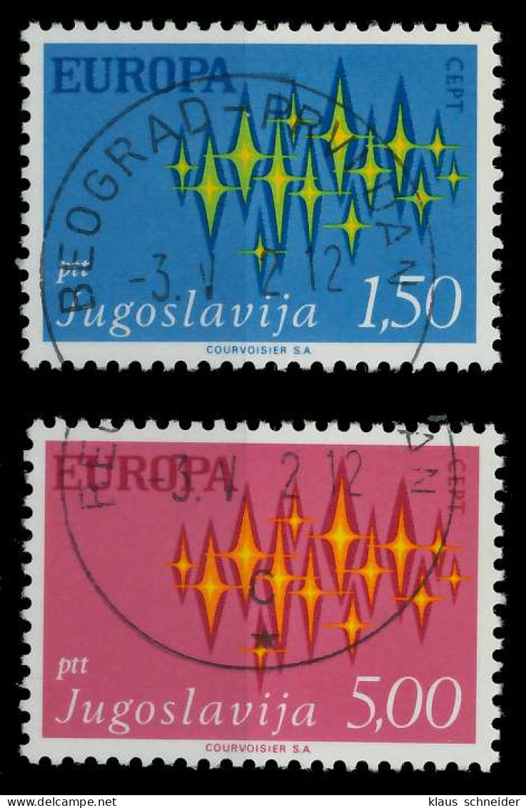 JUGOSLAWIEN 1972 Nr 1457-1458 Gestempelt X04041E - Used Stamps