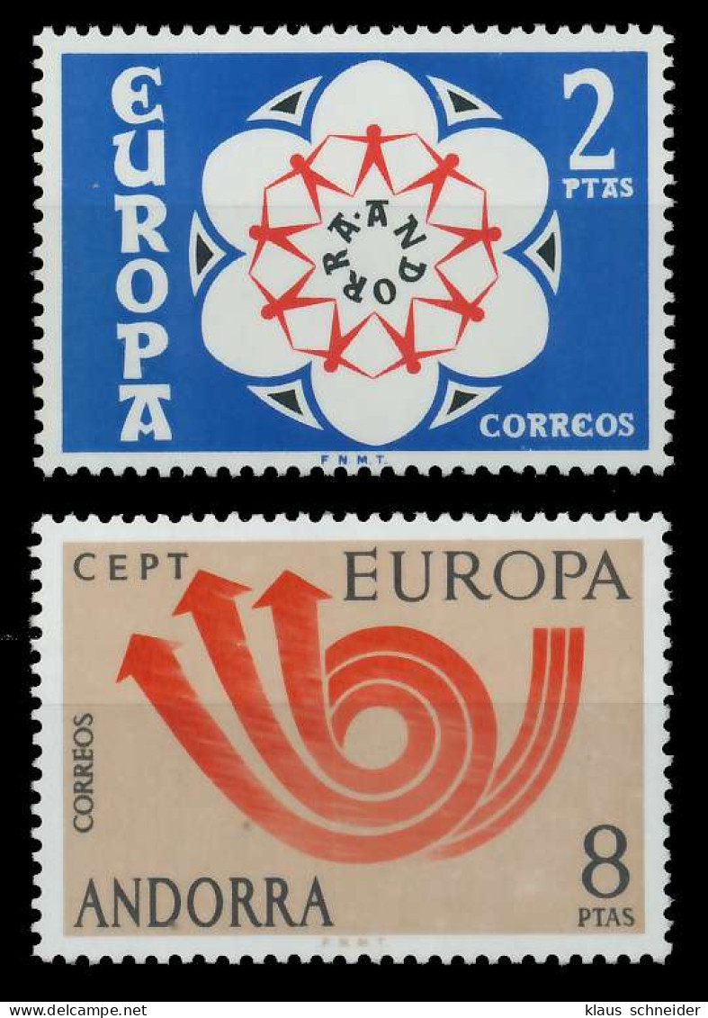 ANDORRA SPANISCHE POST 1970-1979 Nr 84-85 Postfrisch SAC2CF6 - Neufs