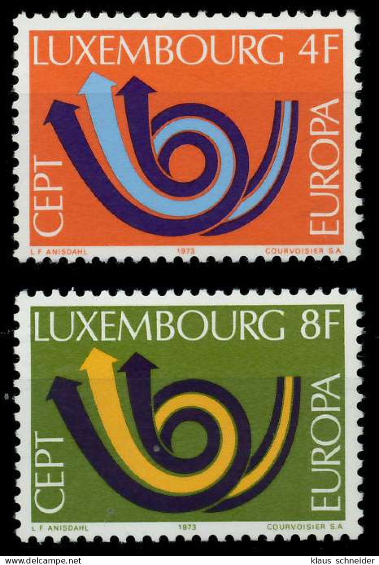 LUXEMBURG 1973 Nr 862-863 Postfrisch SAC2E46 - Unused Stamps