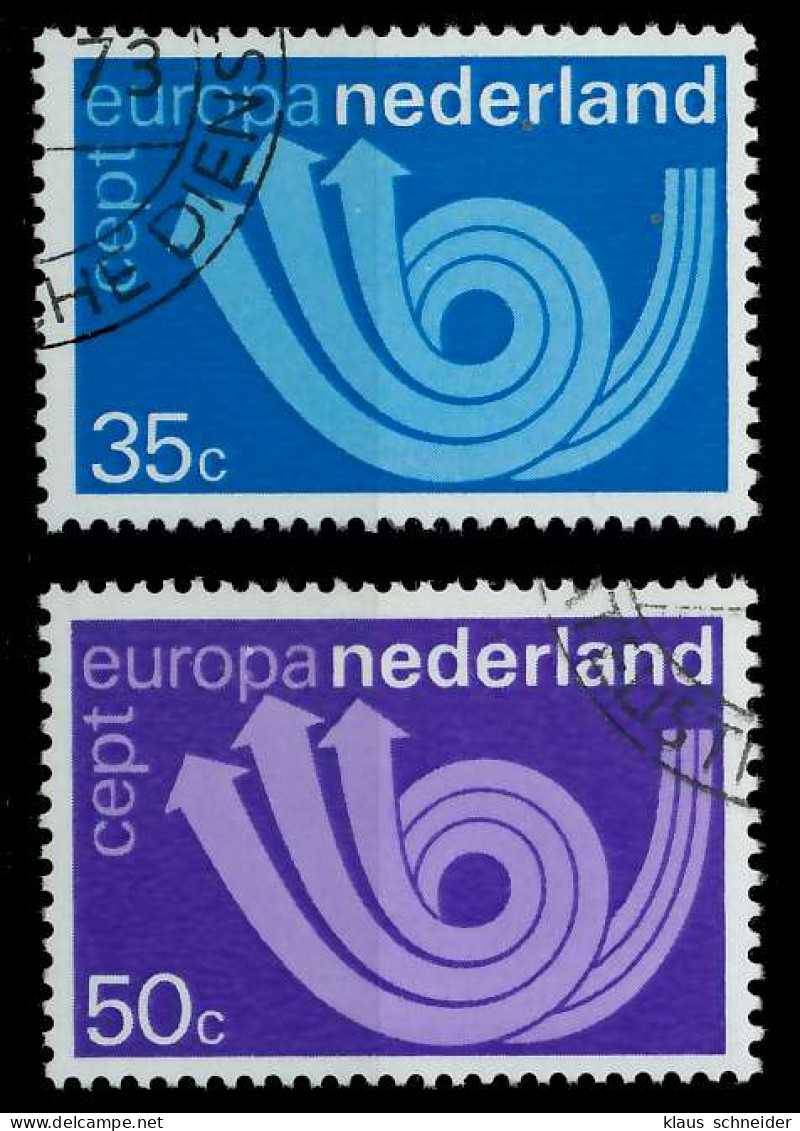 NIEDERLANDE 1973 Nr 1011-1012 Gestempelt X04065E - Used Stamps
