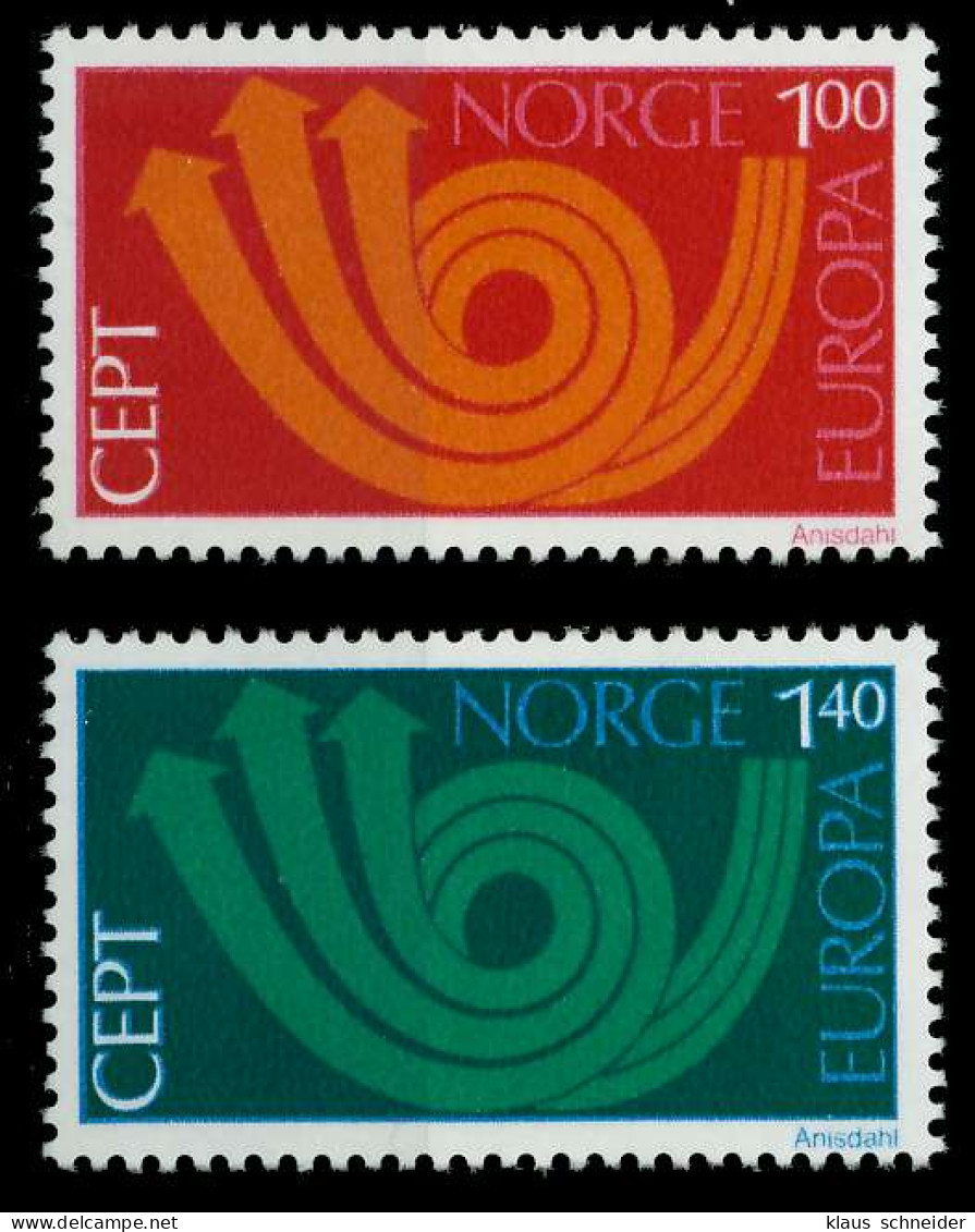 NORWEGEN 1973 Nr 660-661 Postfrisch SAC2EDE - Unused Stamps