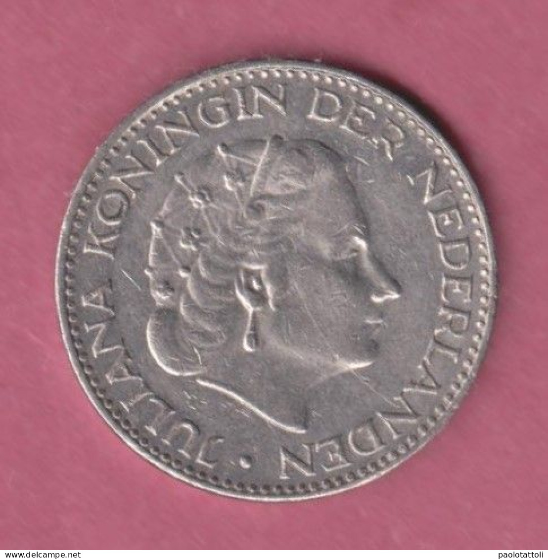Netherland, 1967- Royal Dutch Mint- 1 Gulden - Nickel  . Obverse Queen Juliana Of The Netherlands. - 1948-1980 : Juliana
