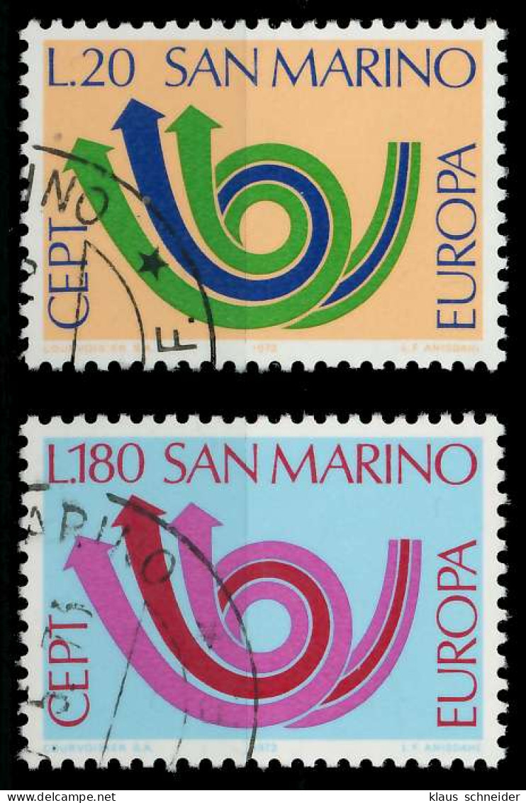 SAN MARINO 1973 Nr 1029-1030 Gestempelt X0406E6 - Used Stamps