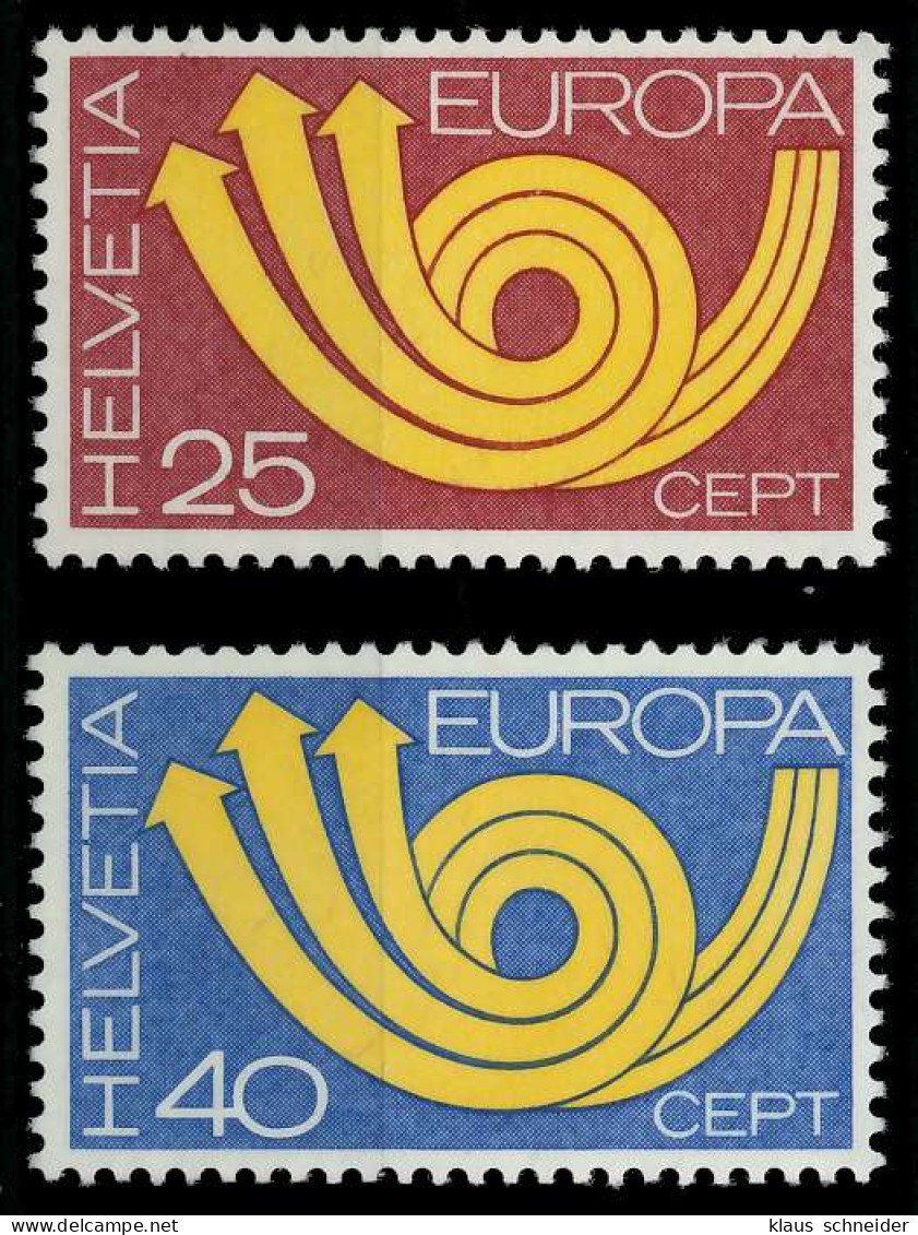 SCHWEIZ 1973 Nr 994-995 Postfrisch SAC2F5E - Neufs