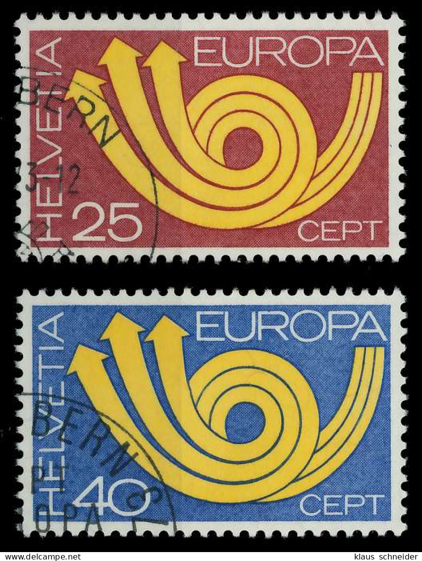 SCHWEIZ 1973 Nr 994-995 Gestempelt X04071E - Usati