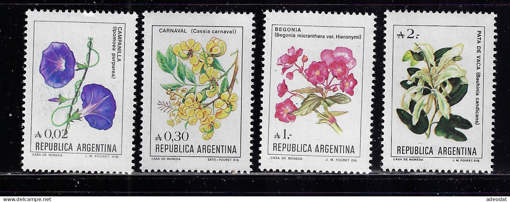 ARGENTINA 1985-88  SCOTT #1514,1522,1524,1525 MH - Neufs