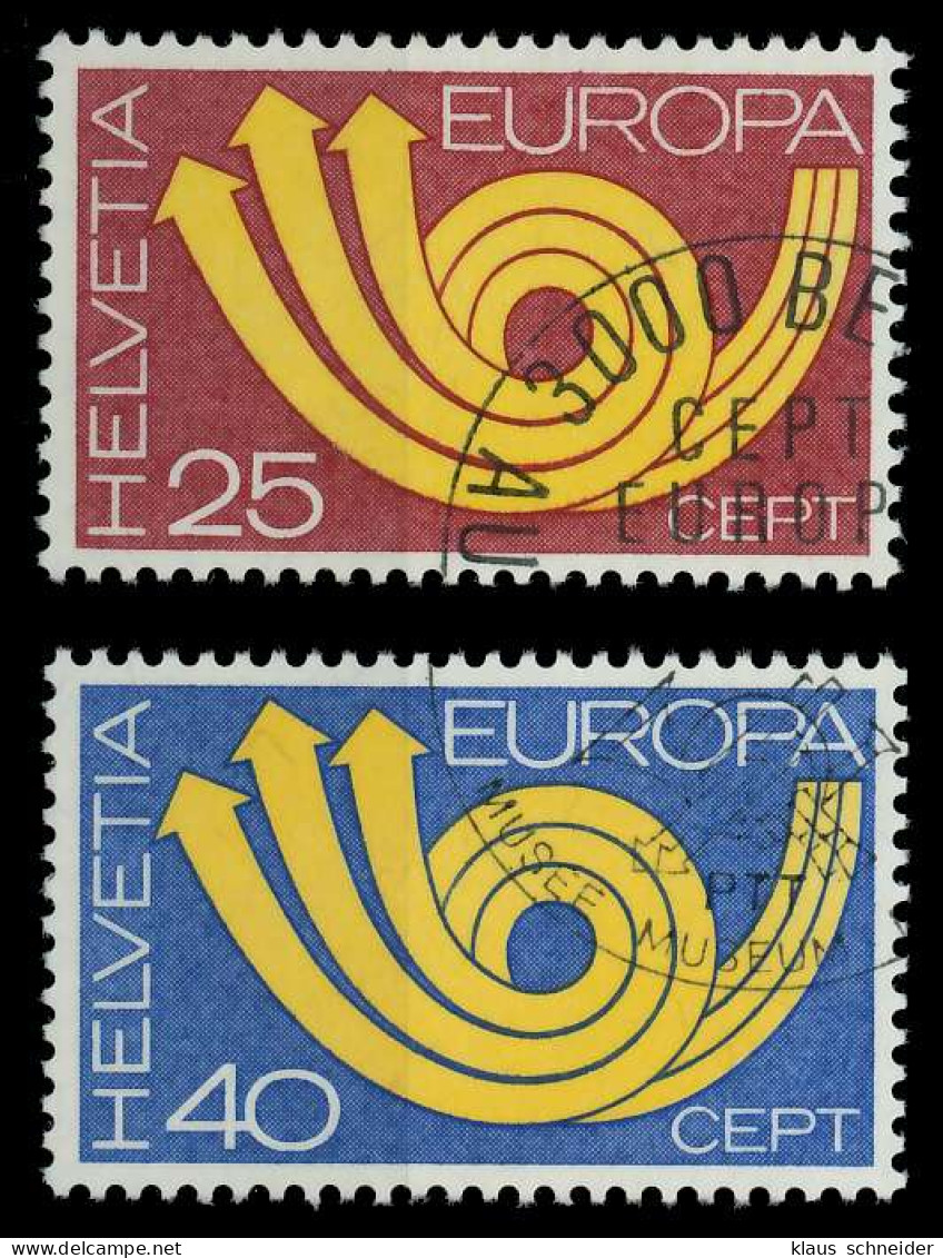 SCHWEIZ 1973 Nr 994-995 Gestempelt X040722 - Used Stamps