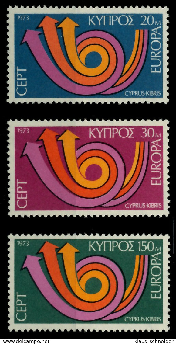 ZYPERN 1973 Nr 389-391 Postfrisch SAC2FD2 - Unused Stamps