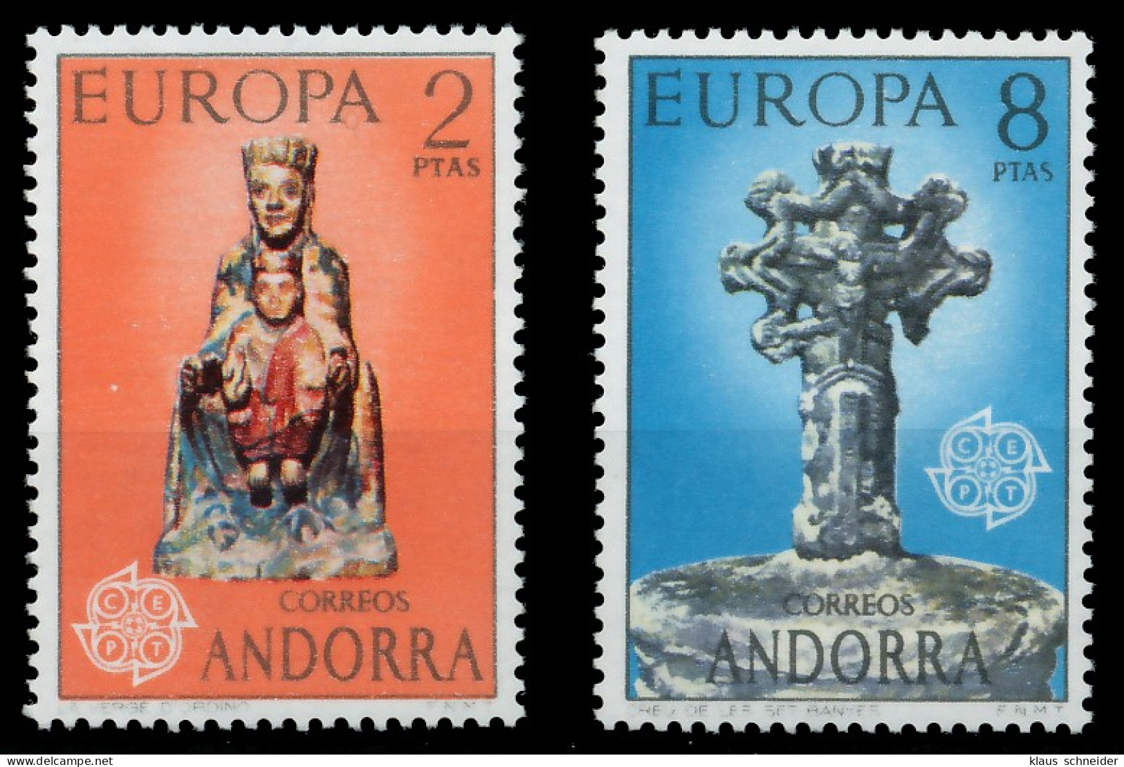 ANDORRA SPANISCHE POST 1970-1979 Nr 88-89 Postfrisch X0407D2 - Unused Stamps