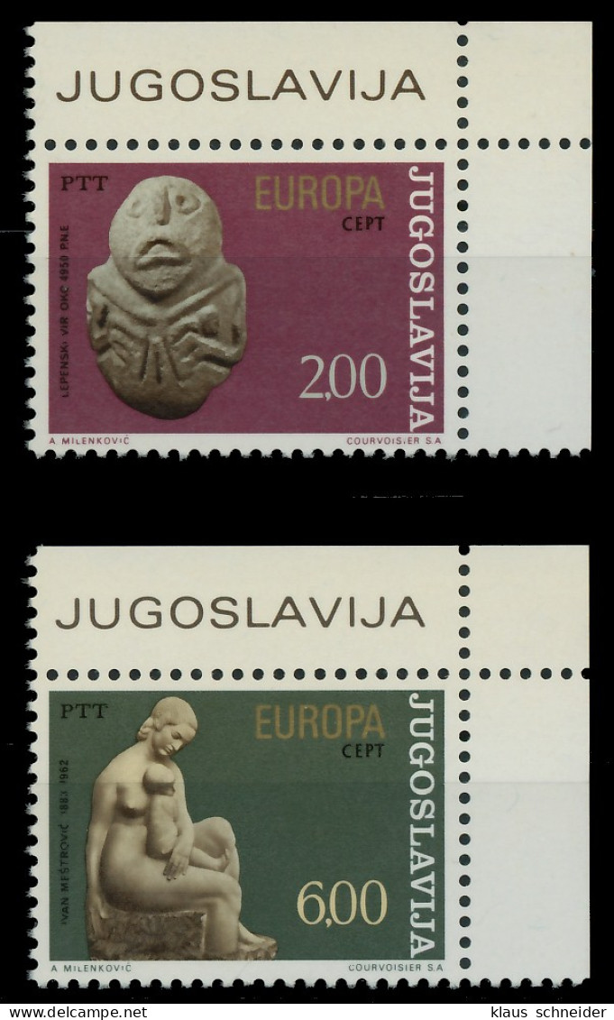 JUGOSLAWIEN 1974 Nr 1557-1558 Postfrisch ECKE-ORE X04501A - Neufs