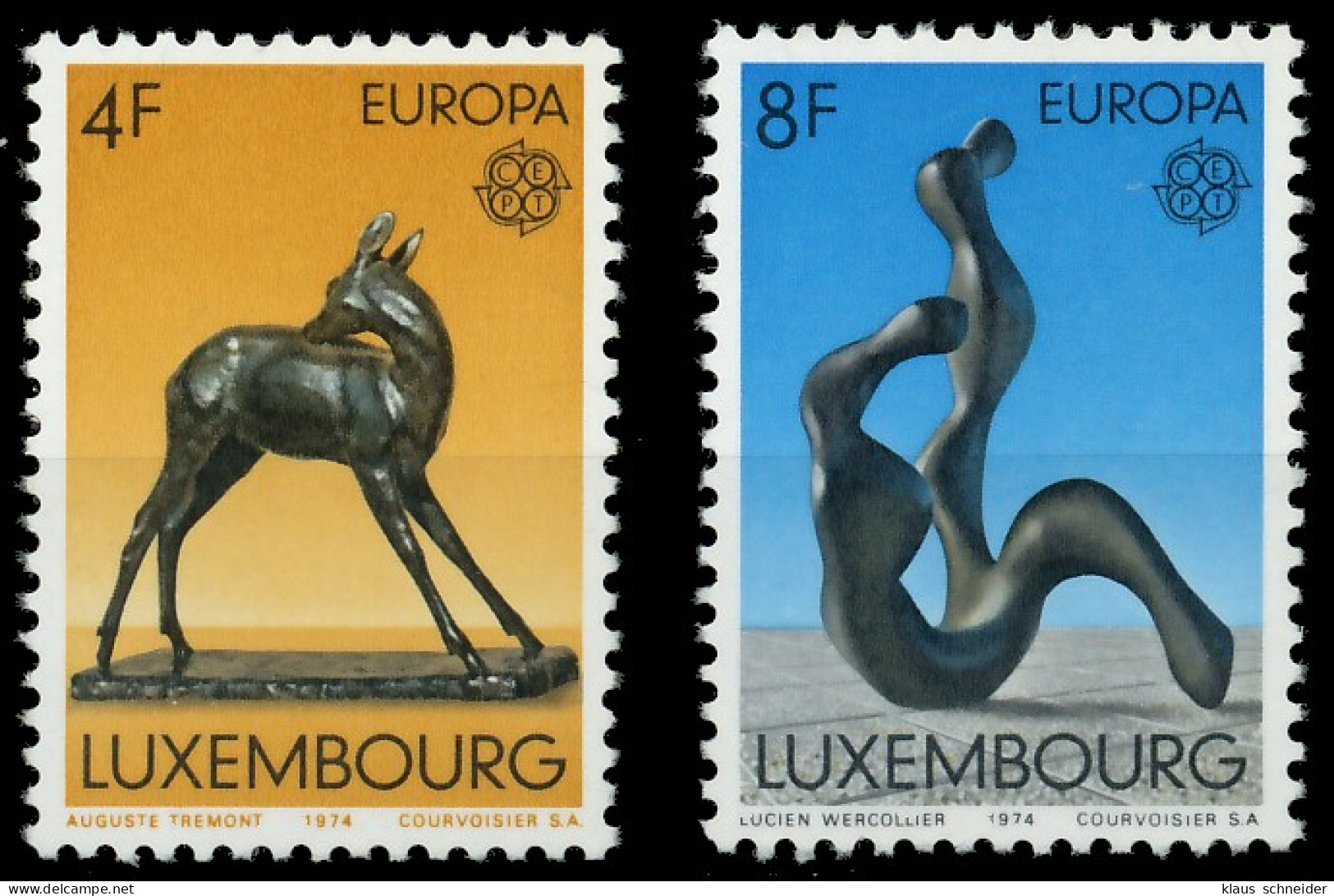 LUXEMBURG 1974 Nr 882-883 Postfrisch SAC3152 - Unused Stamps