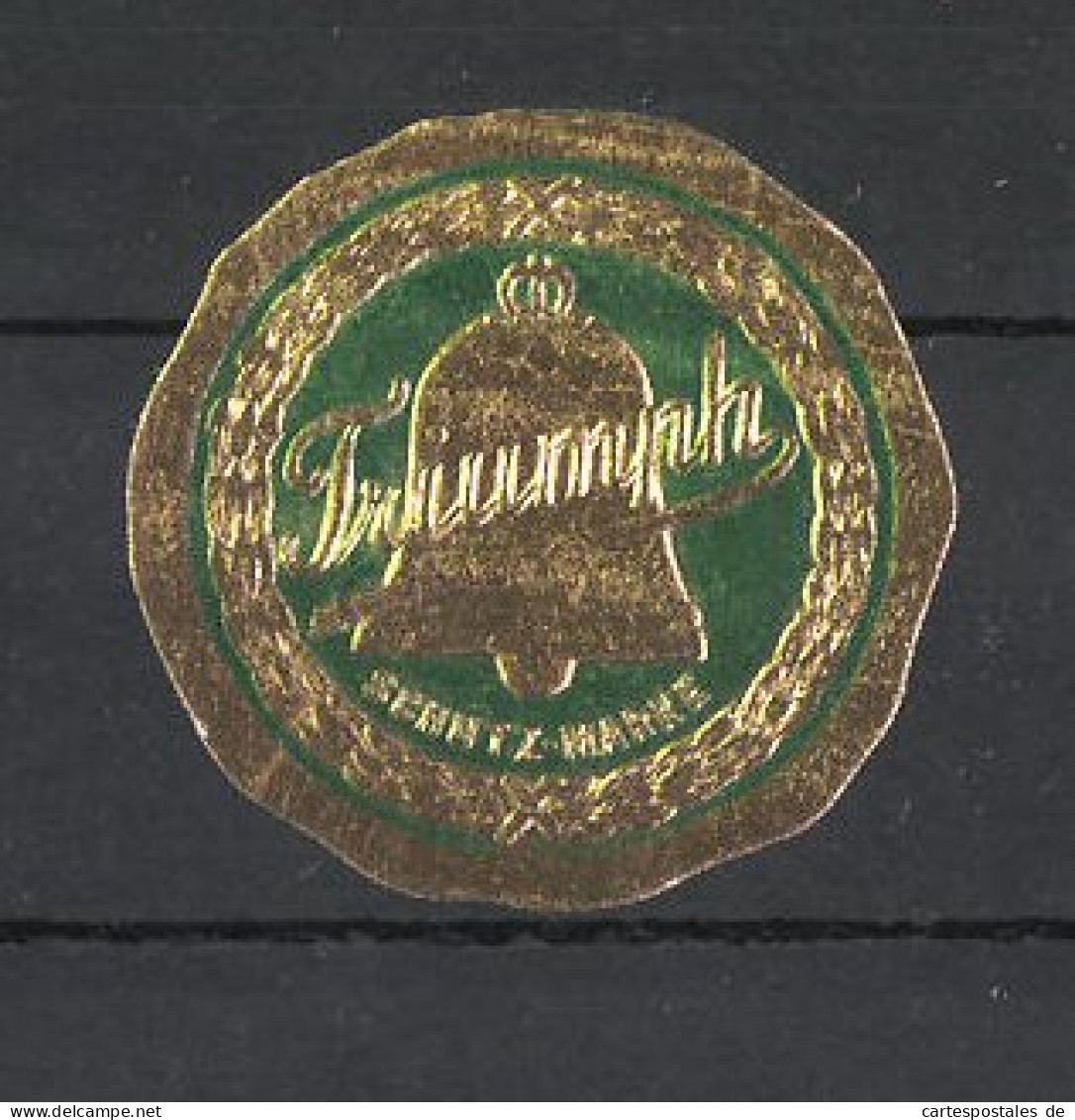 Reklamemarke Triumph, Logo Mit Goldener Glocke  - Erinnophilie