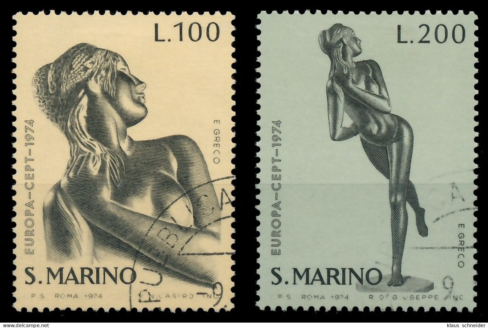 SAN MARINO 1974 Nr 1067-1068 Gestempelt X0450FE - Used Stamps