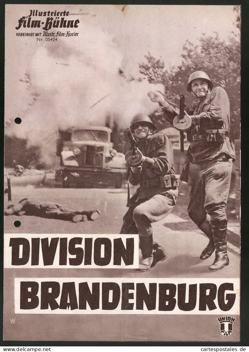 Filmprogramm IFB Nr. 05424, Division Brandenburg, Wolfgang Reichmann, Peter Neusser, Regie: Harald Philipp, Krieg  - Zeitschriften