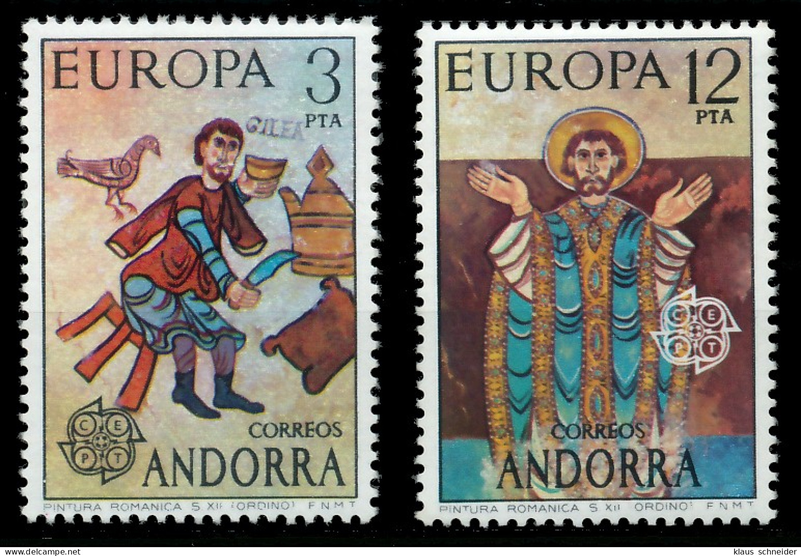 ANDORRA SPANISCHE POST 1970-1979 Nr 96-97 Postfrisch S7C9A8E - Unused Stamps