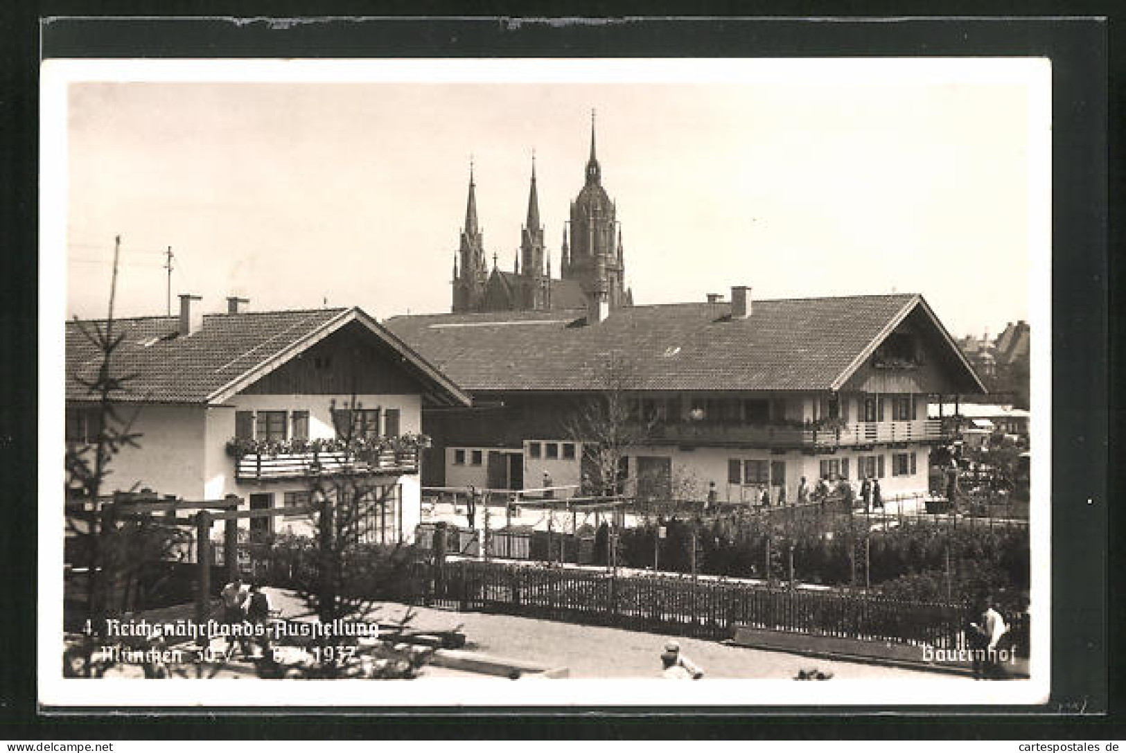 AK München, 4. Reichsnährstands-Ausstellung 1937, Bauernhof  - Expositions