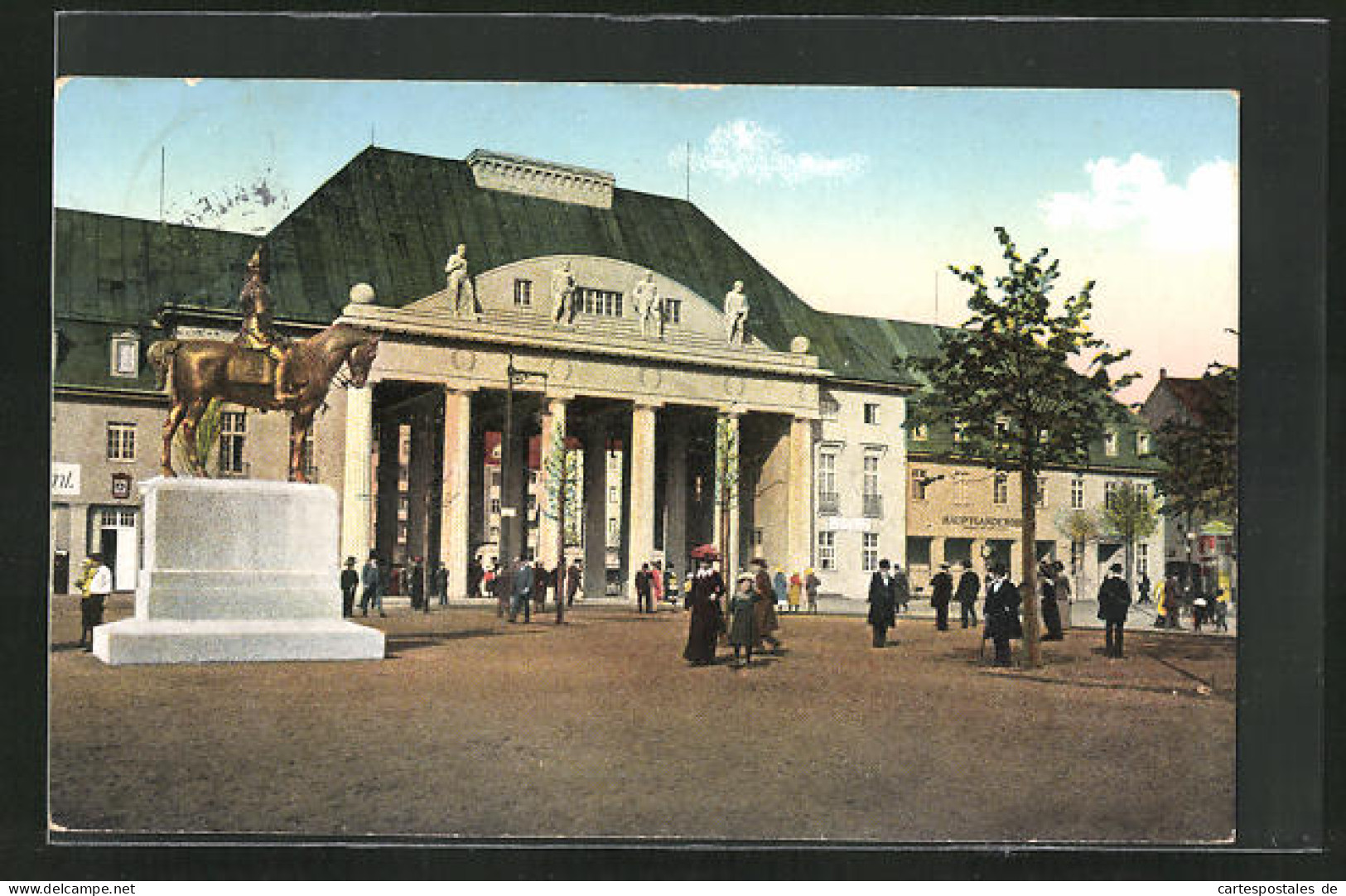 AK Leipzig, Internationale Baufachausstellung Mit Sonderausstellungen 1913, Portal An Der Reitzenhainer Strasse  - Expositions