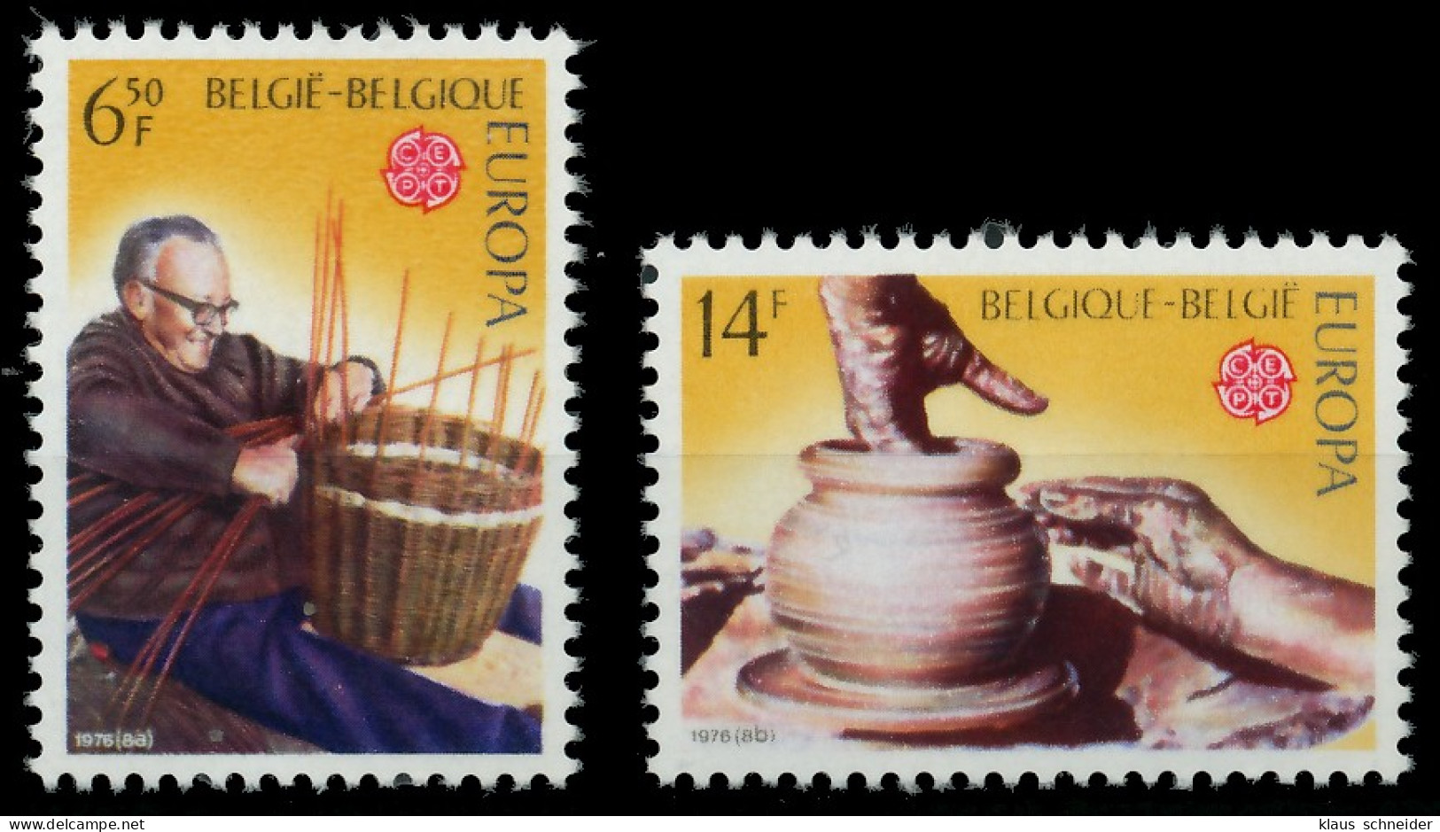 BELGIEN 1976 Nr 1857-1858 Postfrisch SAC6D52 - Neufs