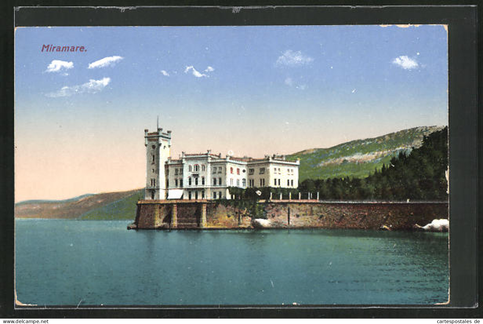 Cartolina Triest, Schloss Miramare  - Trieste
